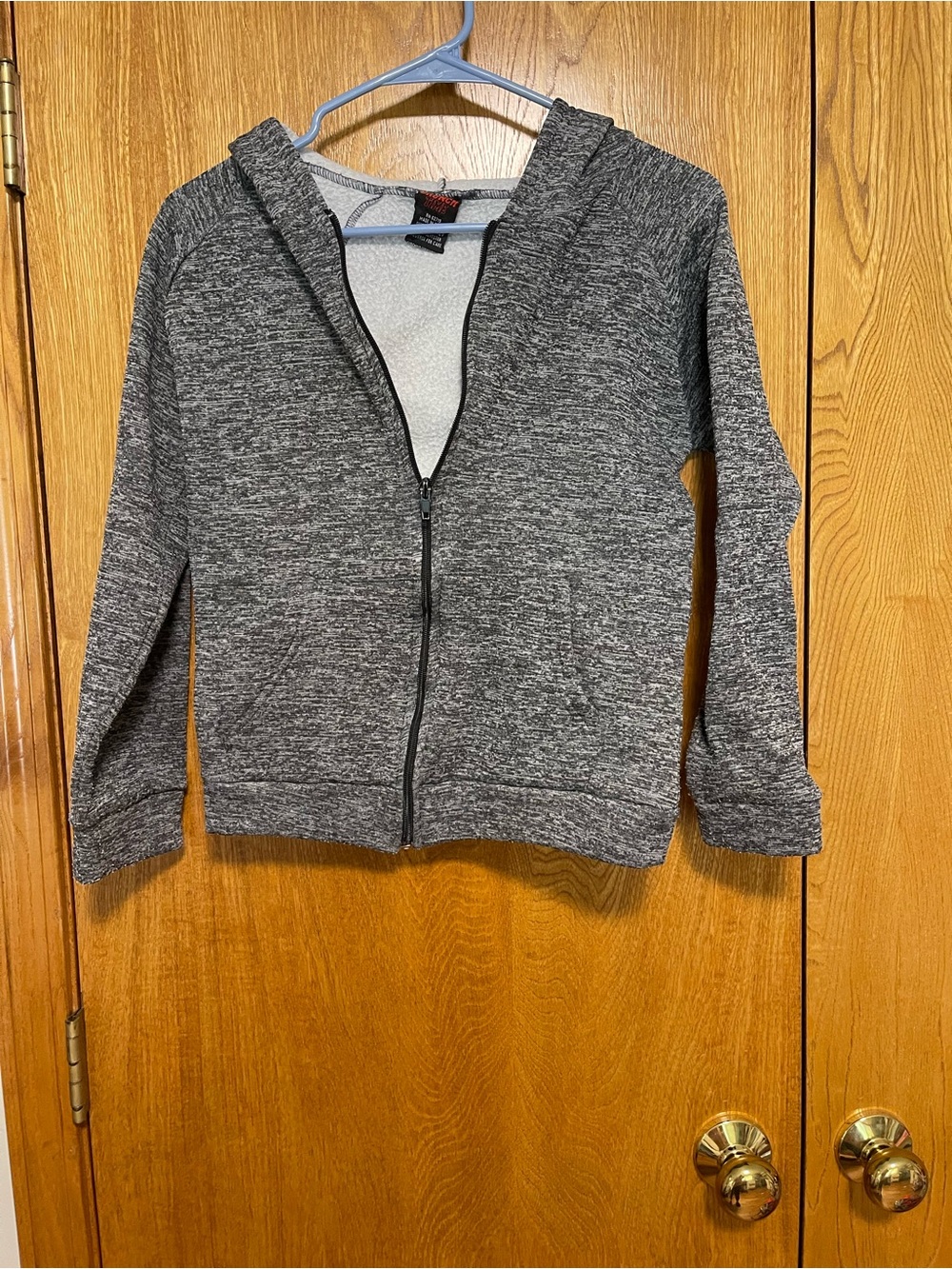Children's Grey Hooded Zip Jacket - Lightweight Everyday Layer